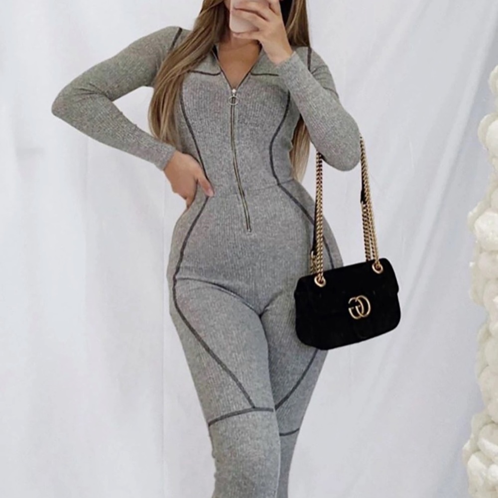 Trap Moves Jumpsuit - Grey